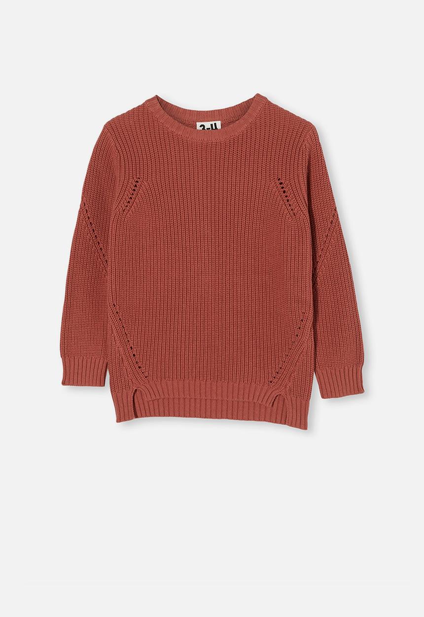 Cotton On - Blair knit crew - chutney