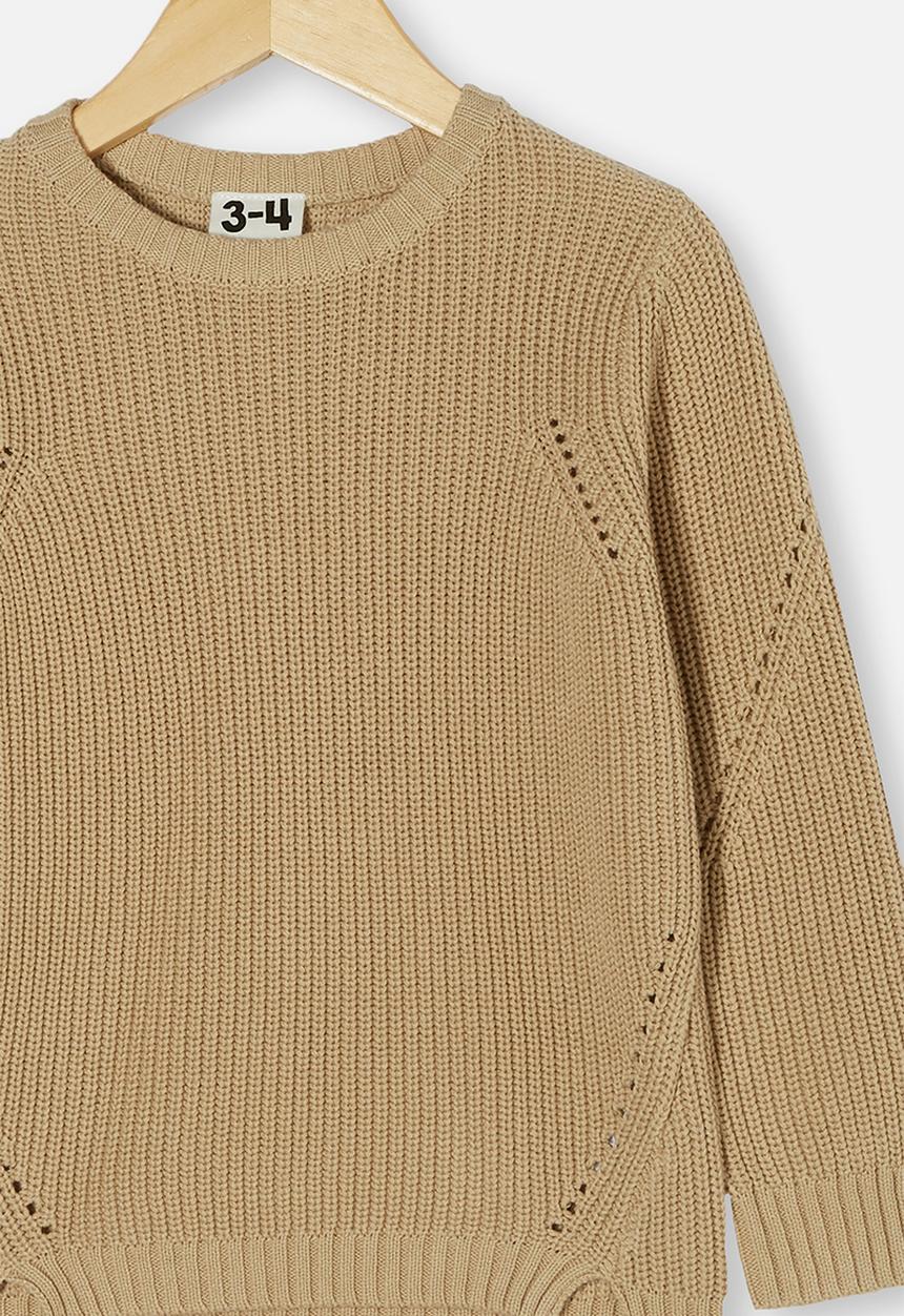 Cotton On - Blair knit crew - semolina