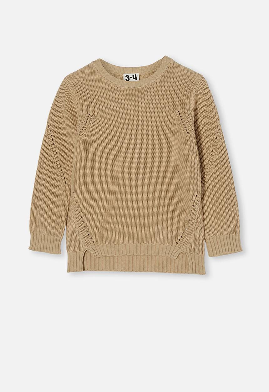 Cotton On - Blair knit crew - semolina
