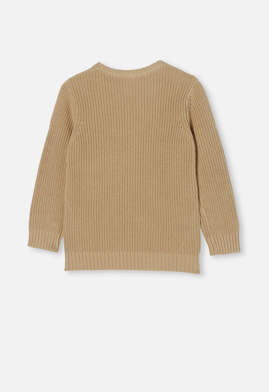 Cotton On - Blair knit crew - semolina
