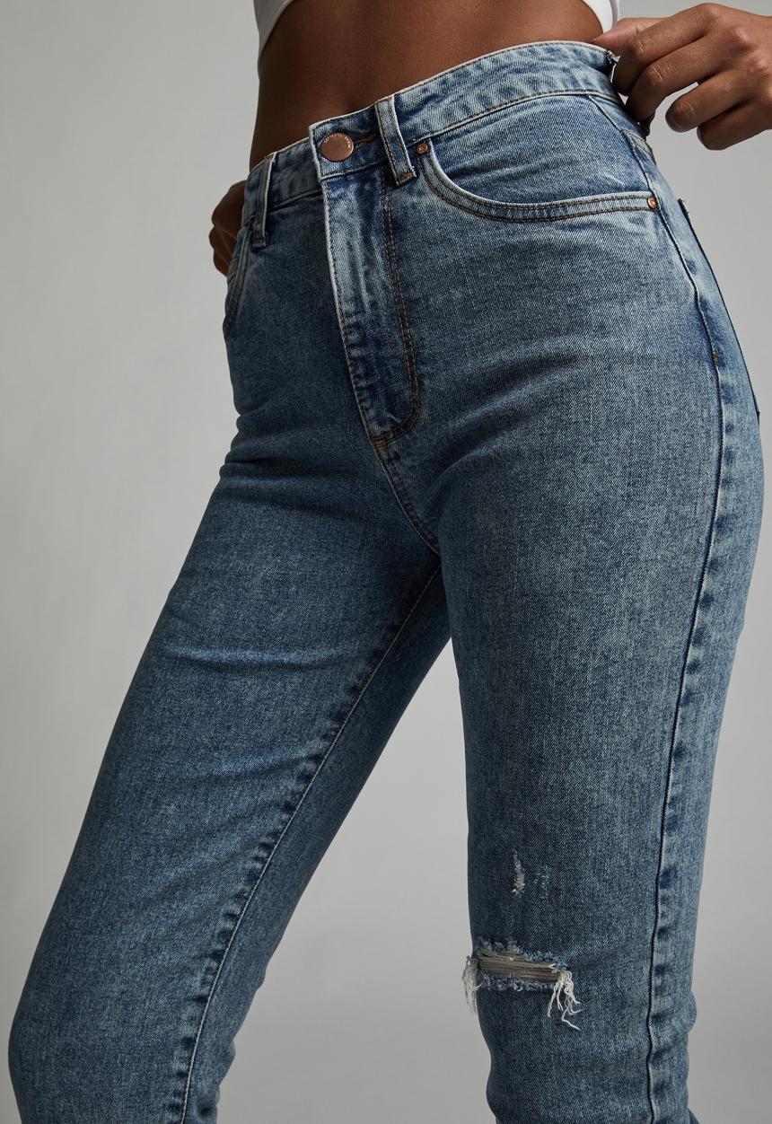 Cotton On - Stretch mom jean - blue 