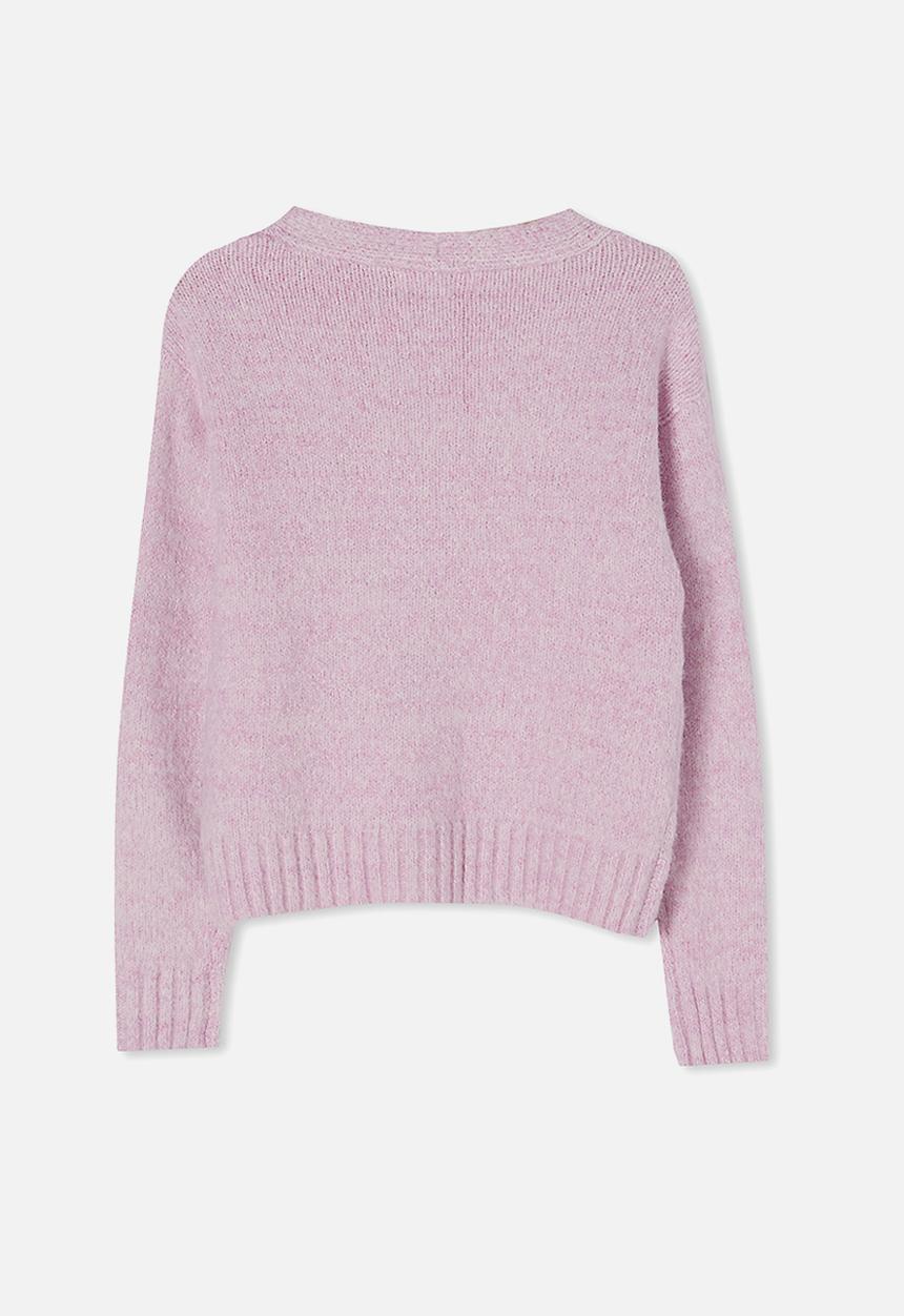 Free by Cotton On - Maggie cropped cardigan - pale violet