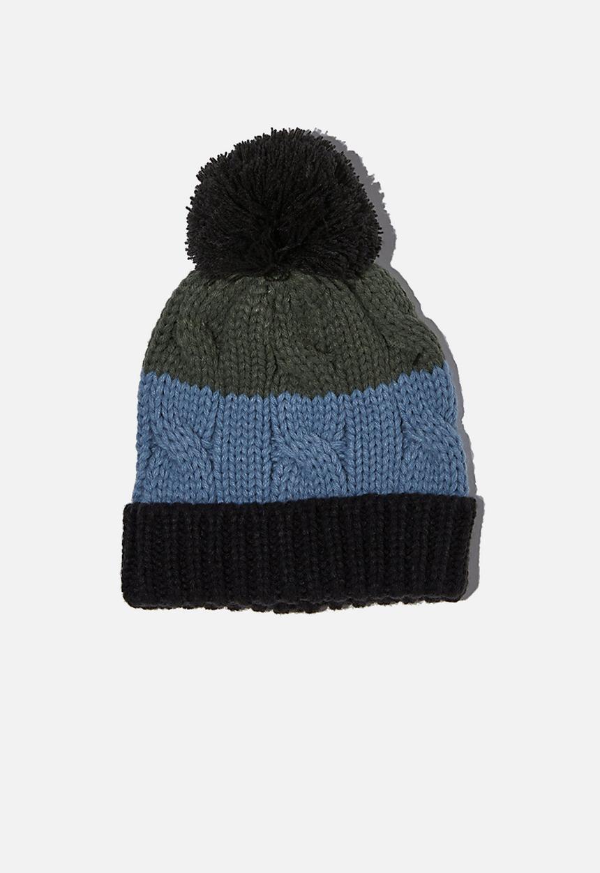 Cotton On - Baby winter knit beanie - phantom splice