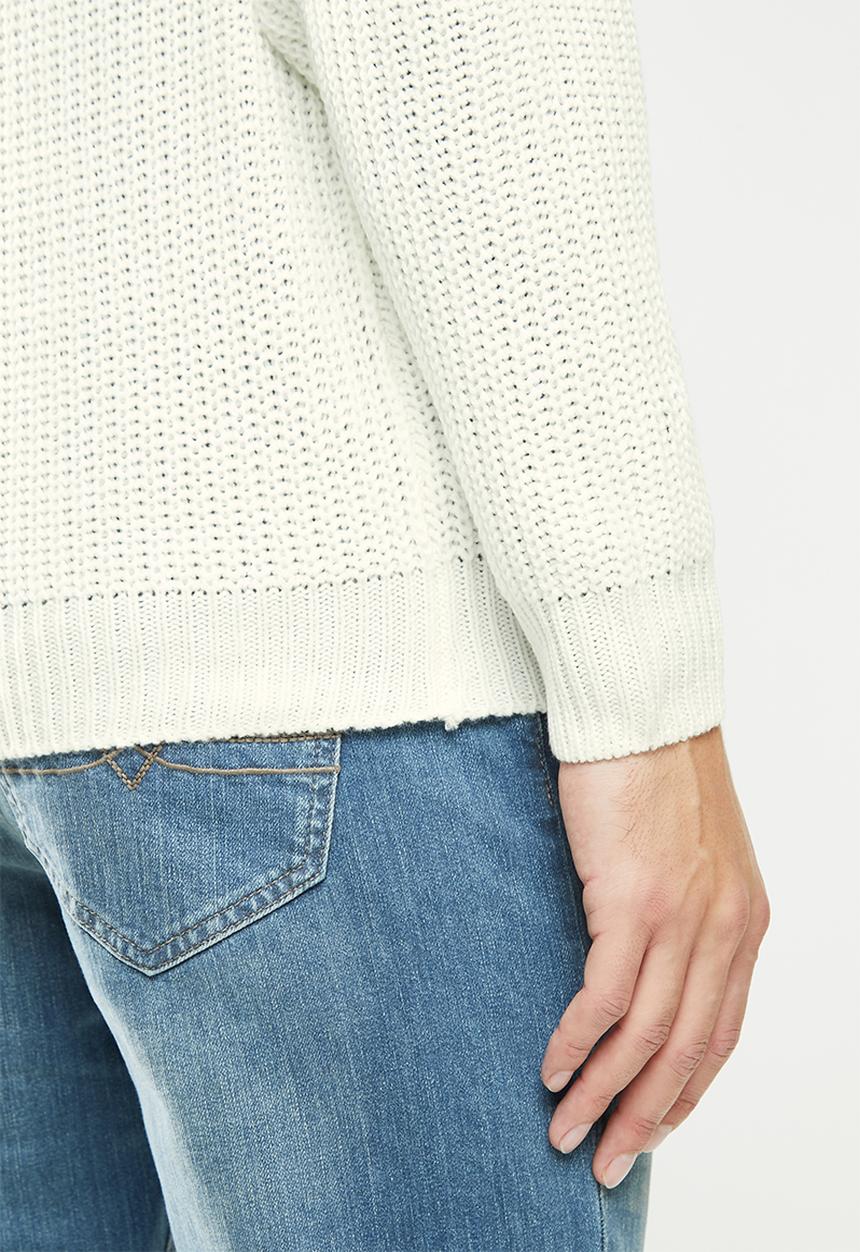 Brave Soul - Braith knitwear - cream