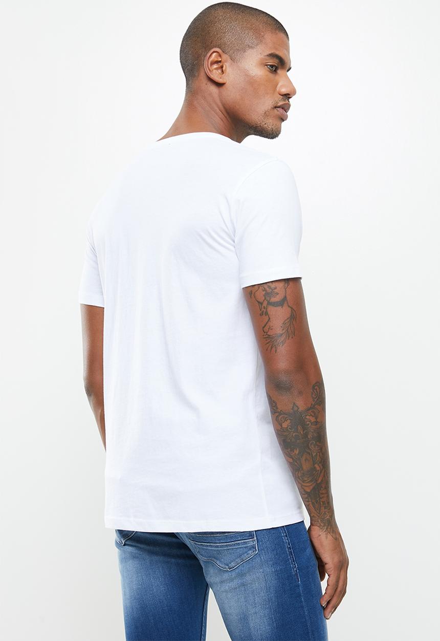Replay - Replay denim goods tee - white