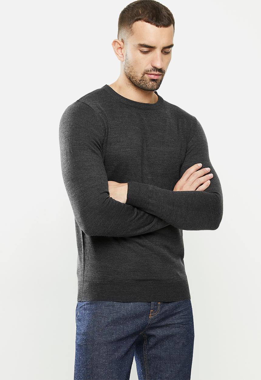 Brave Soul - Parsec knitwear - grey