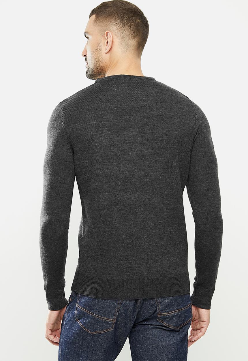 Brave Soul - Parsec knitwear - grey