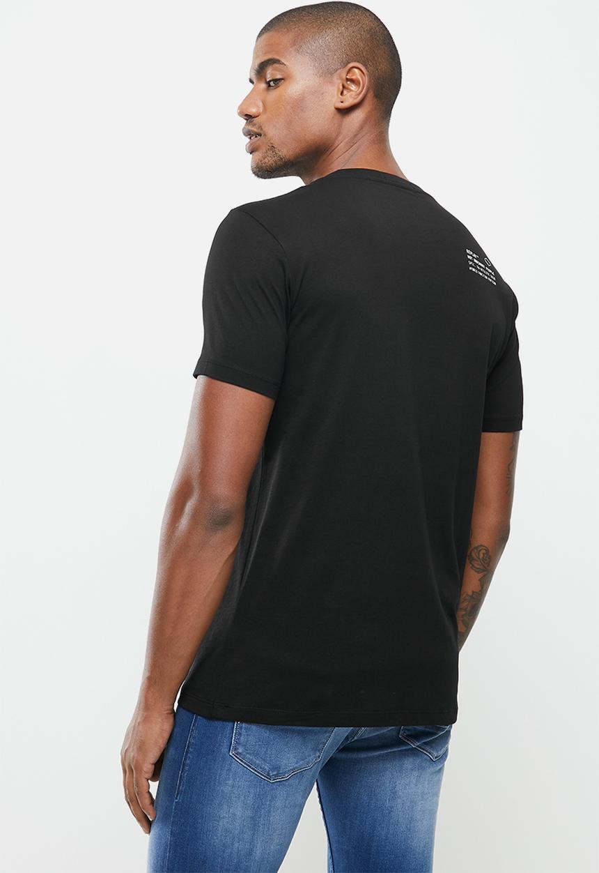 Replay - Replay pop print logo tee - black