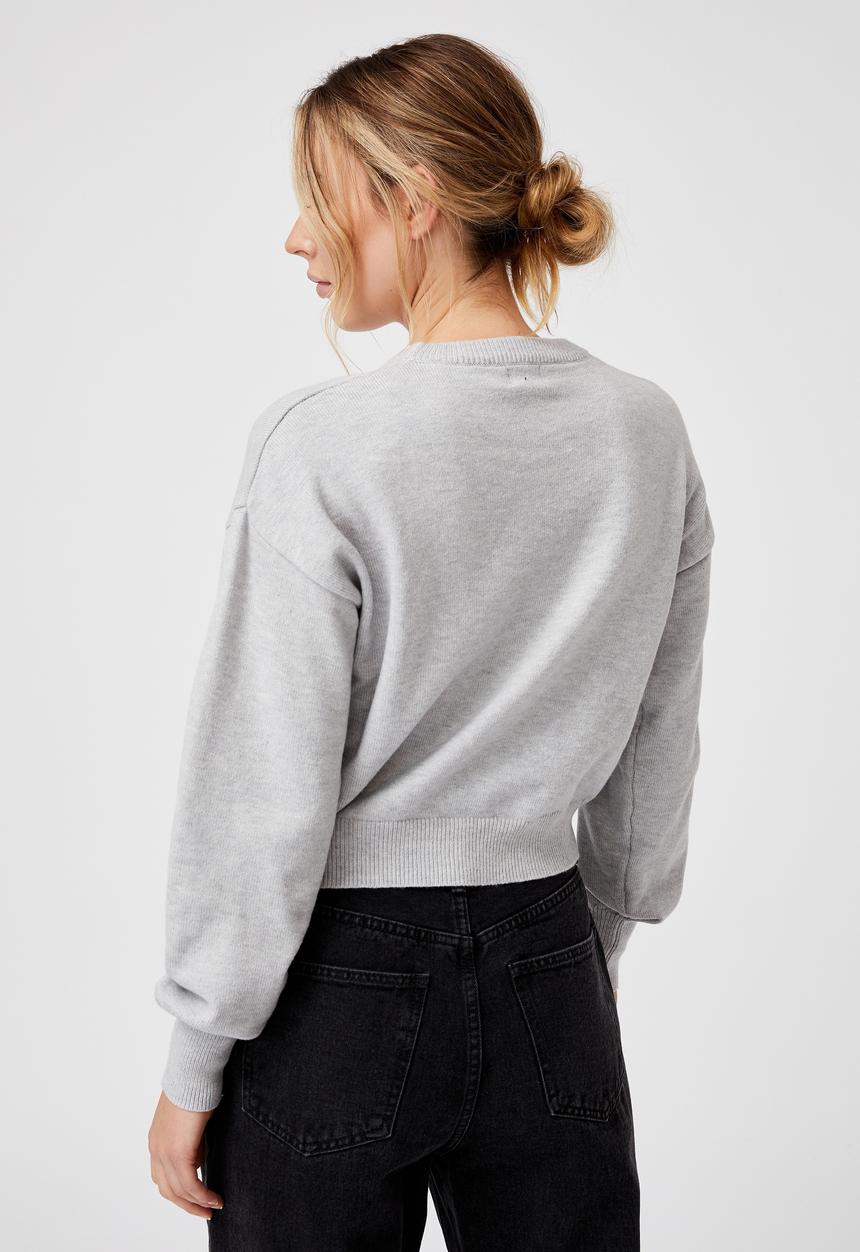 Cotton On - Ultimate crew pullover - washed grey