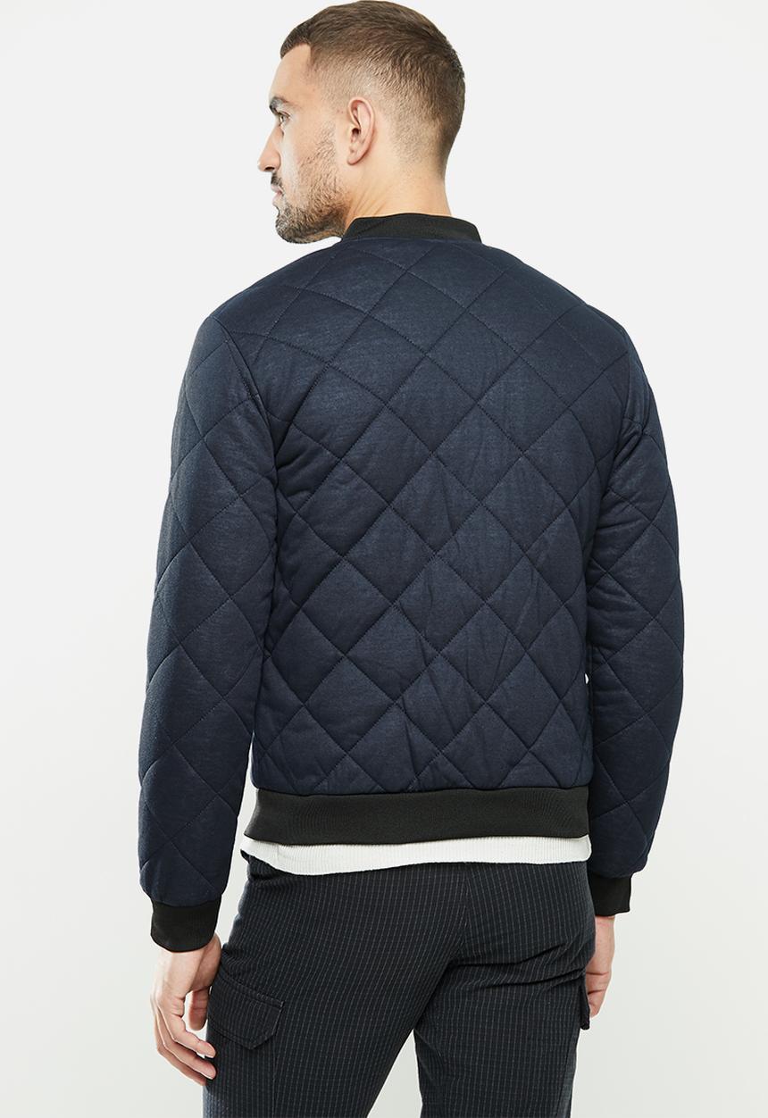 Brave Soul - Jersey quilt jacket - navy 