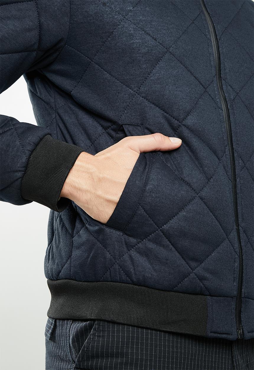 Brave Soul - Jersey quilt jacket - navy 