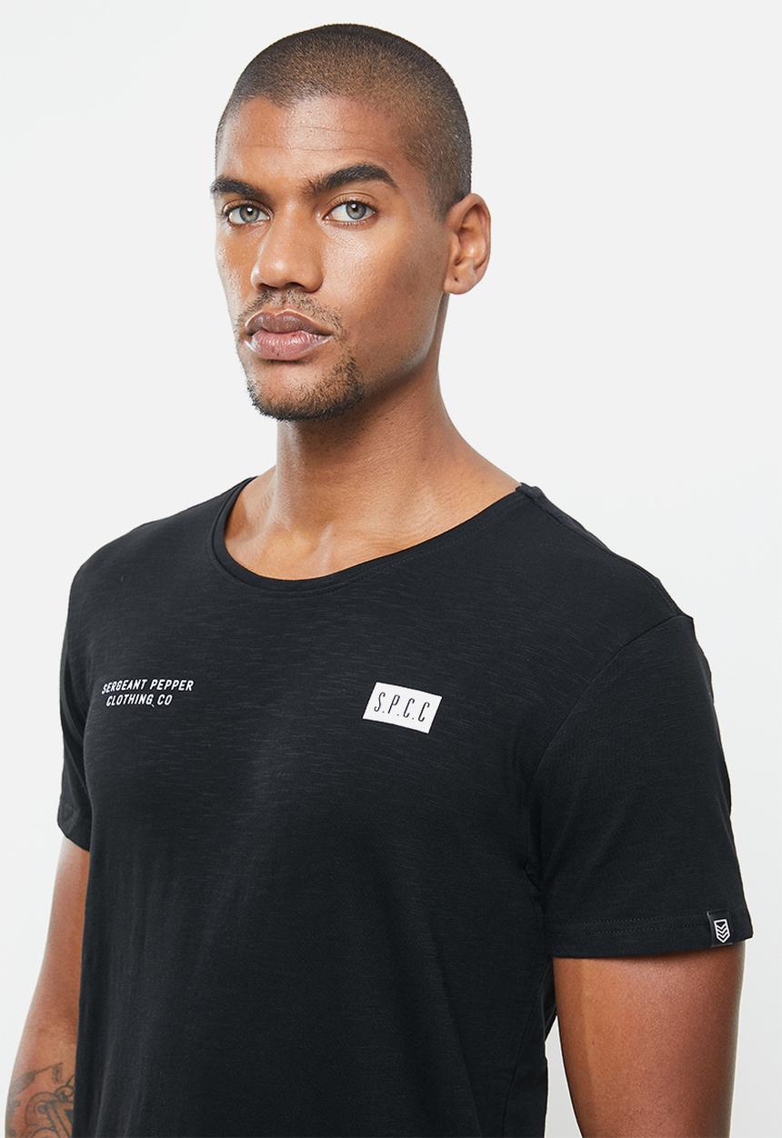 S.P.C.C - Beam straight hem tee - black