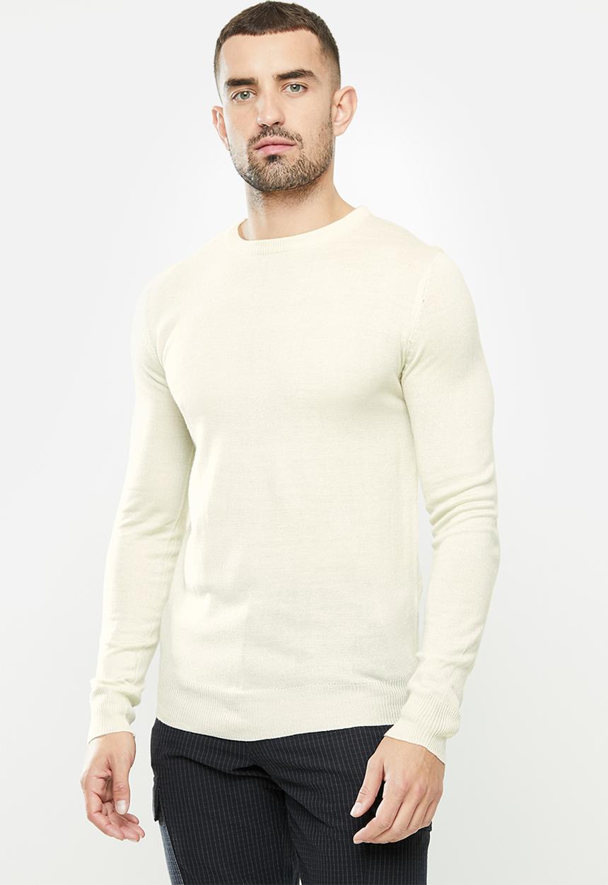 Brave Soul - 279parsecv knitwear - cream 