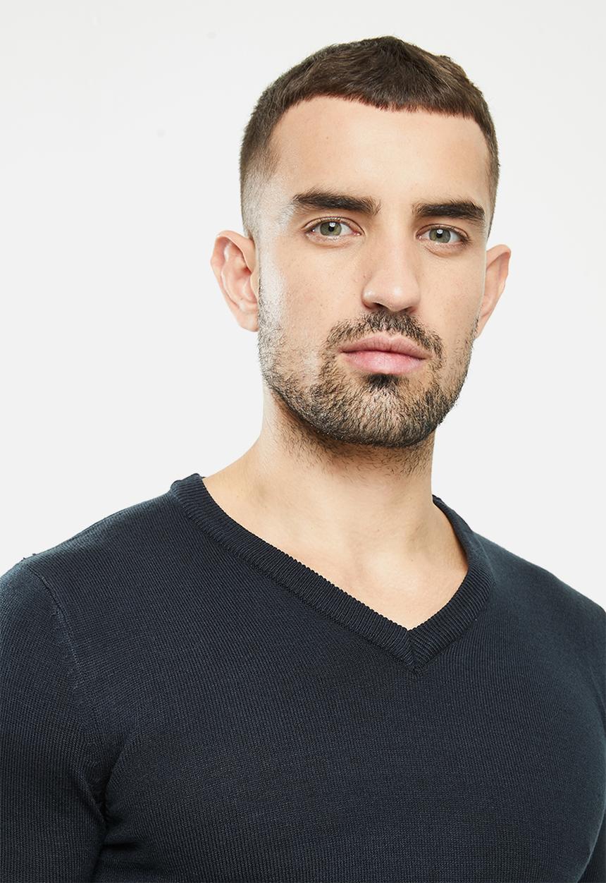 Brave Soul - Quazar knitwear - navy