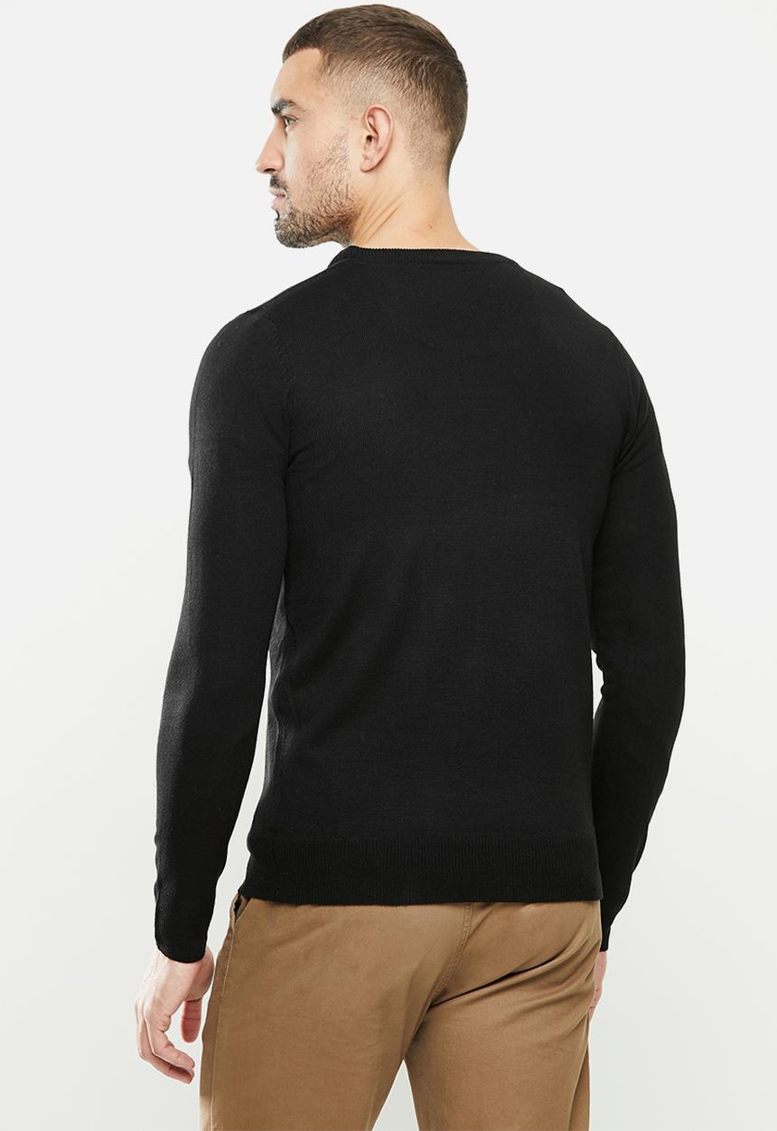 Brave Soul - Quazar knitwear - black