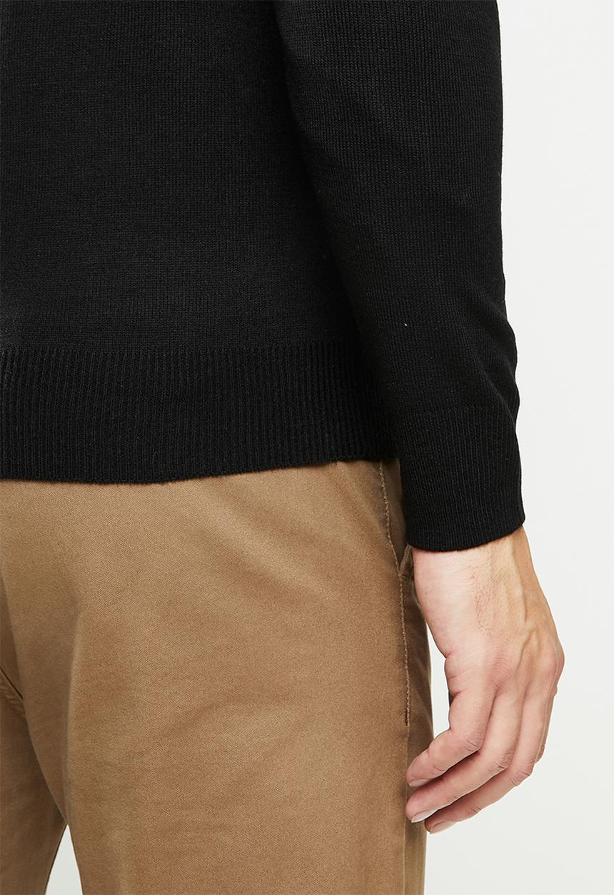 Brave Soul - Quazar knitwear - black