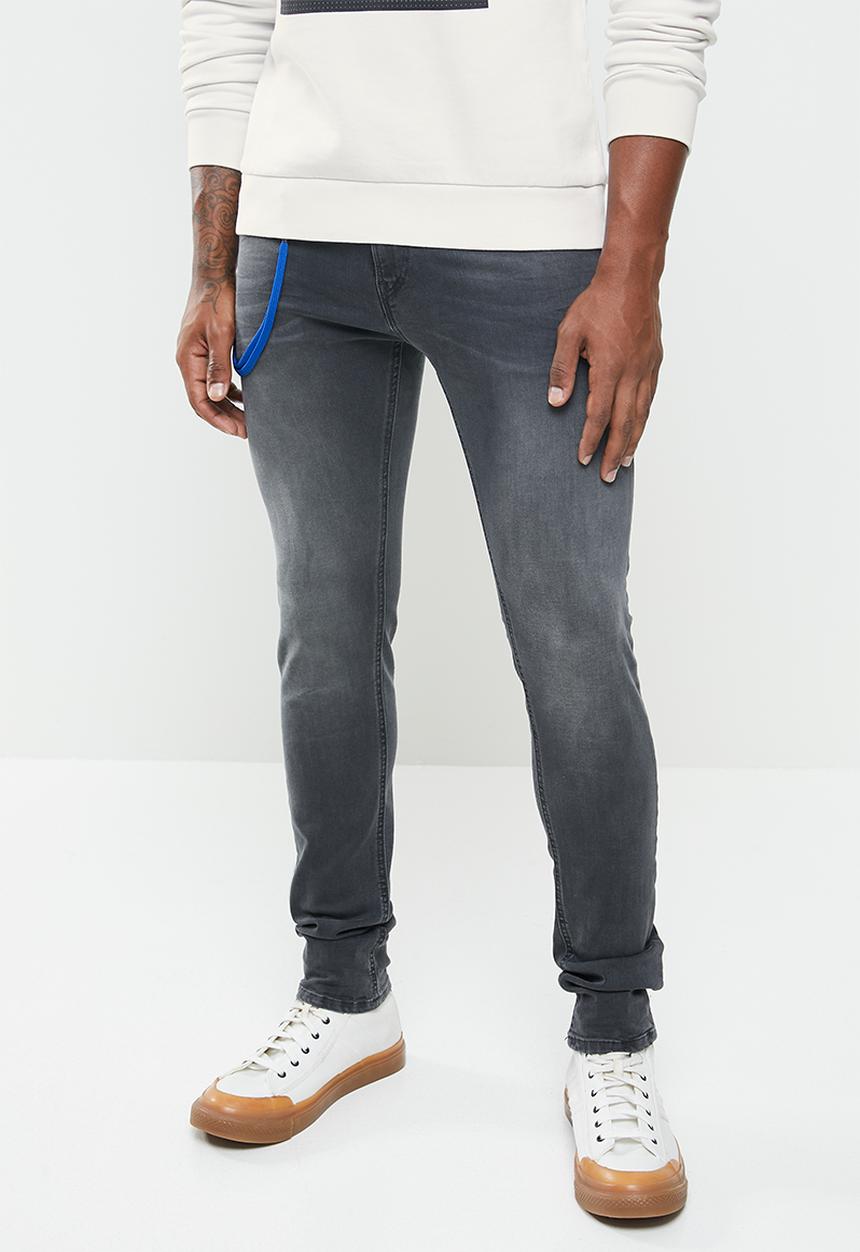 Replay - Replay skinny washed - grey 