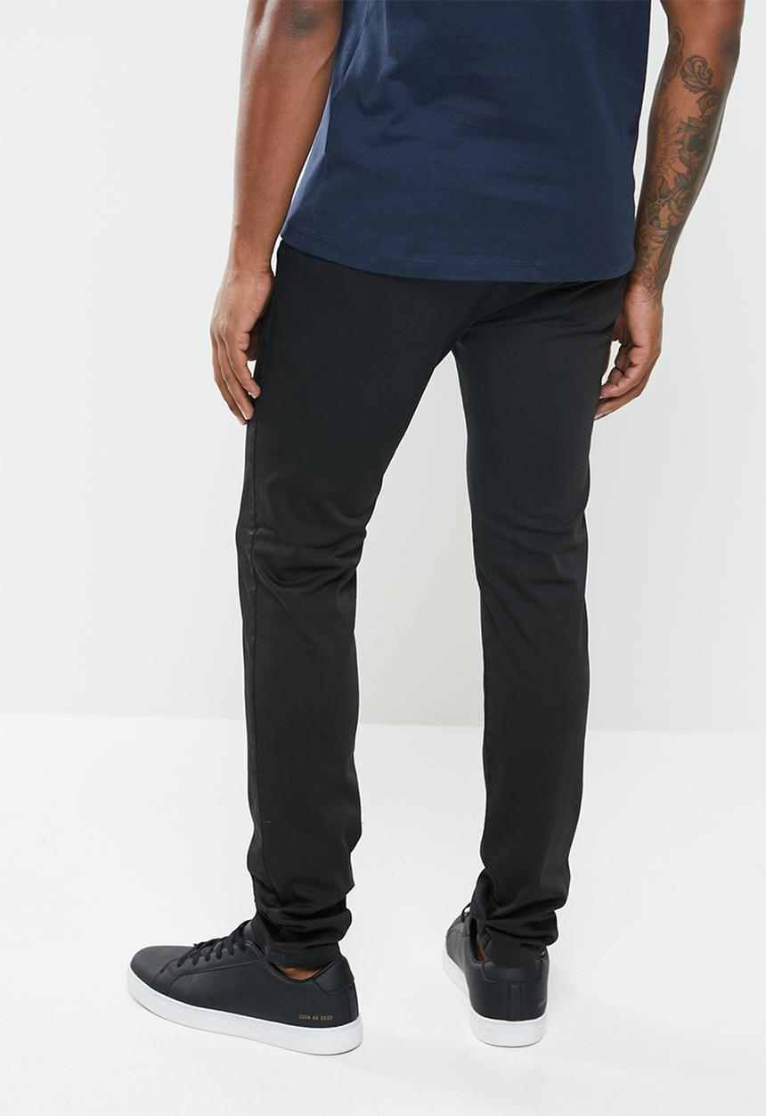 Replay - Replay elasticated slim chino - black