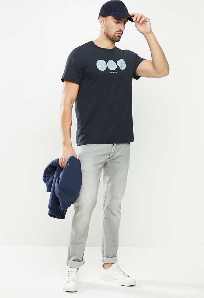 G-STAR - Circle object back graphic short sleeve tee - navy