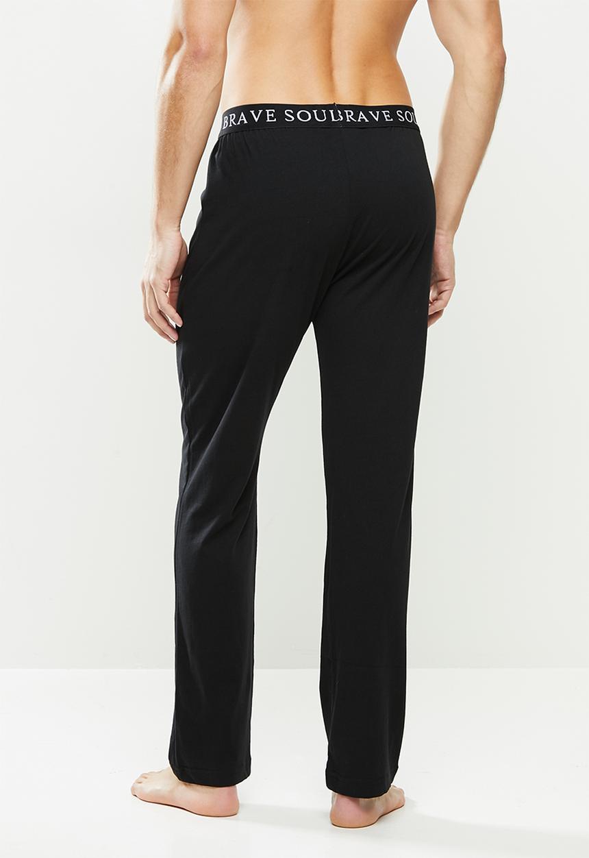Brave Soul - Keith loungewear pants - black 