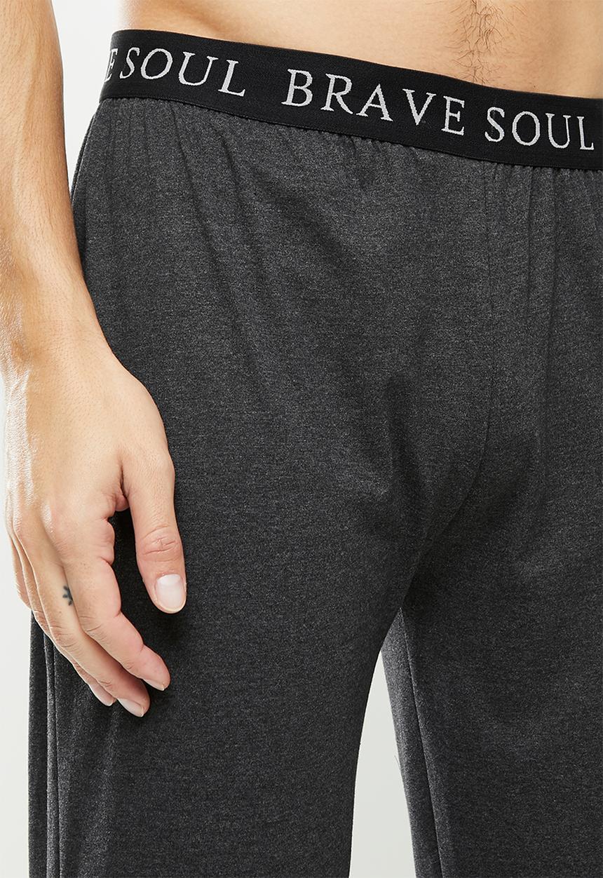 Brave Soul - Keith loungewear pants - charcoal 