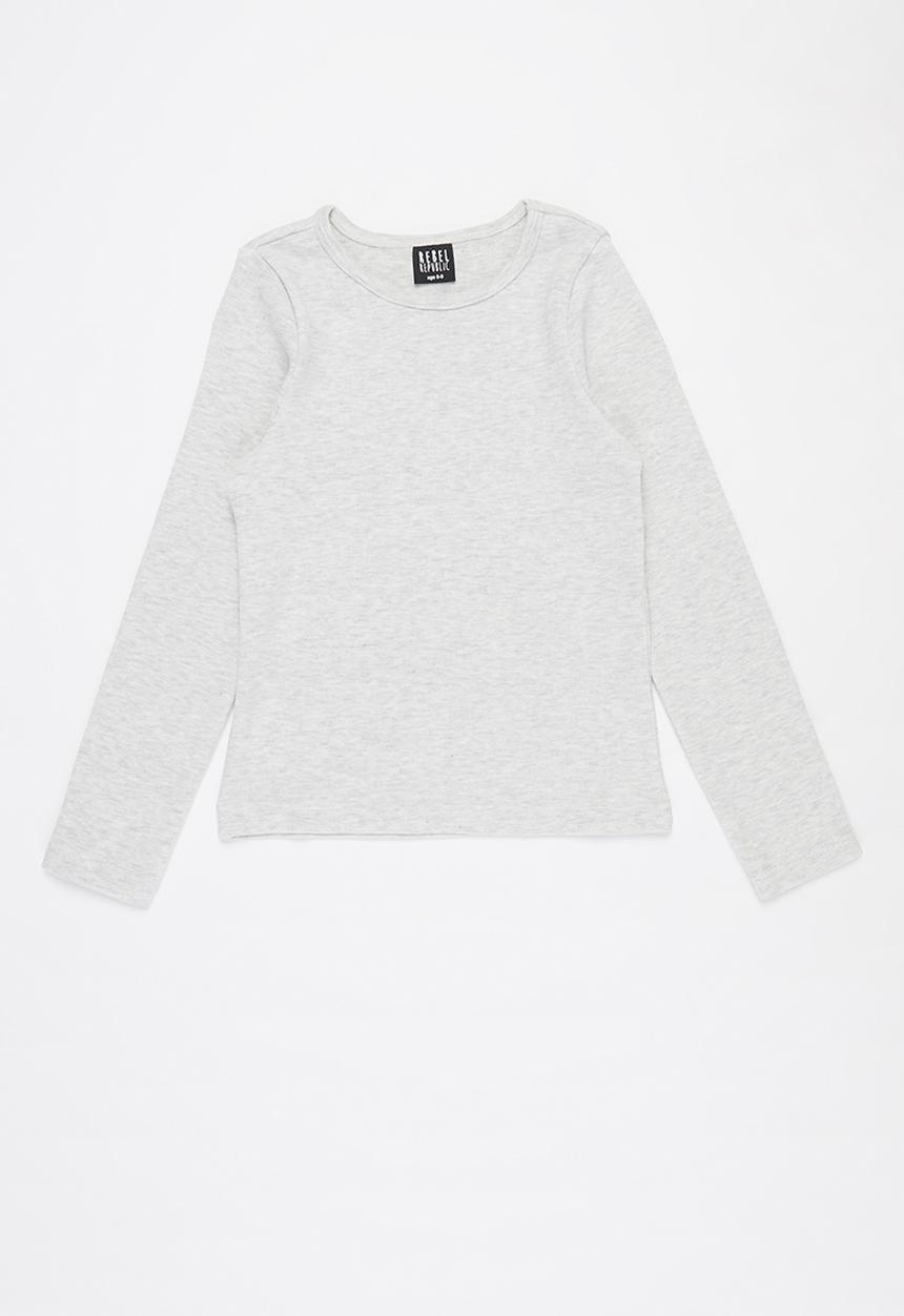 Rebel Republic - Girls long sleeve tee - grey