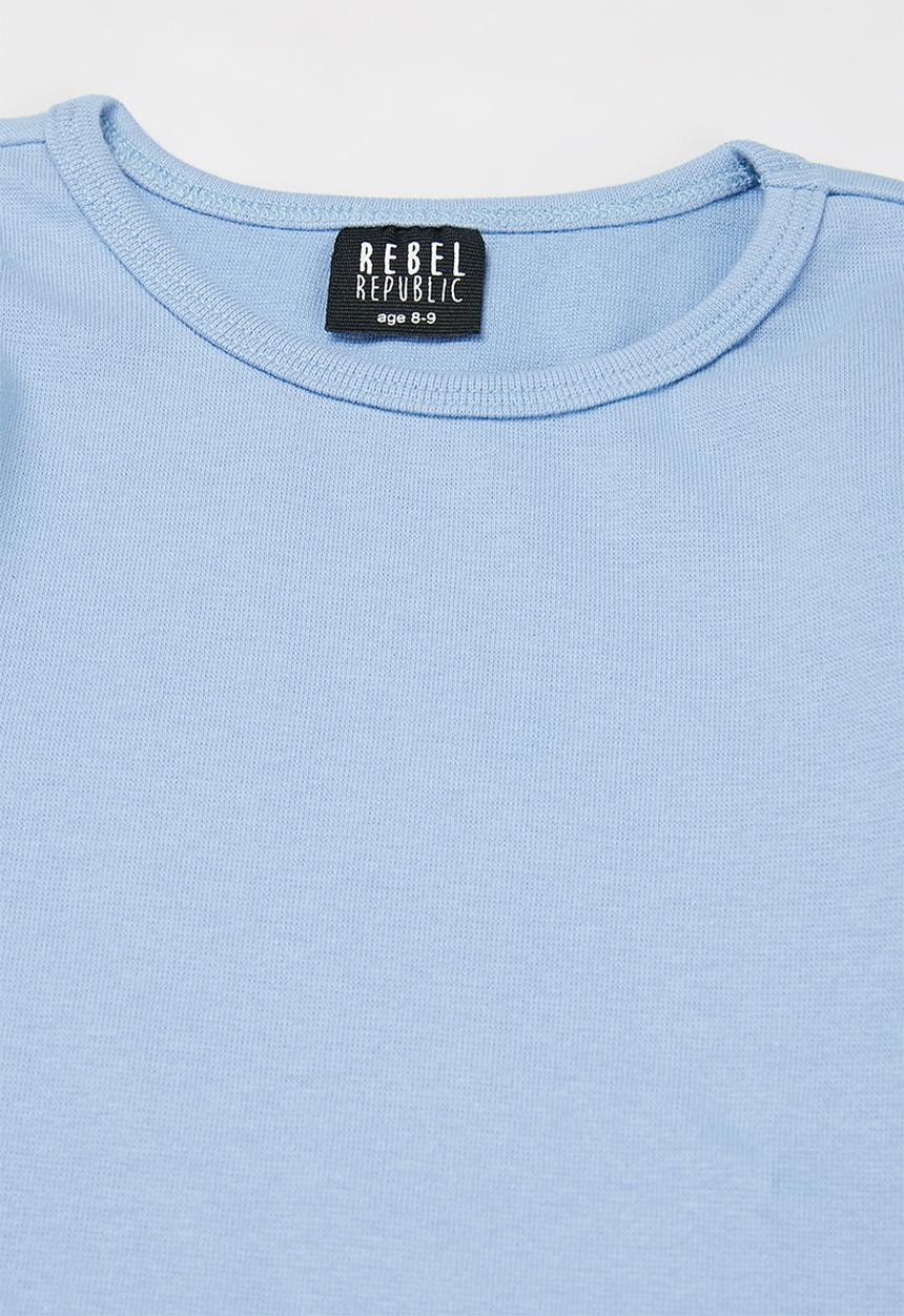 Rebel Republic - Girls long sleeve tee - blue