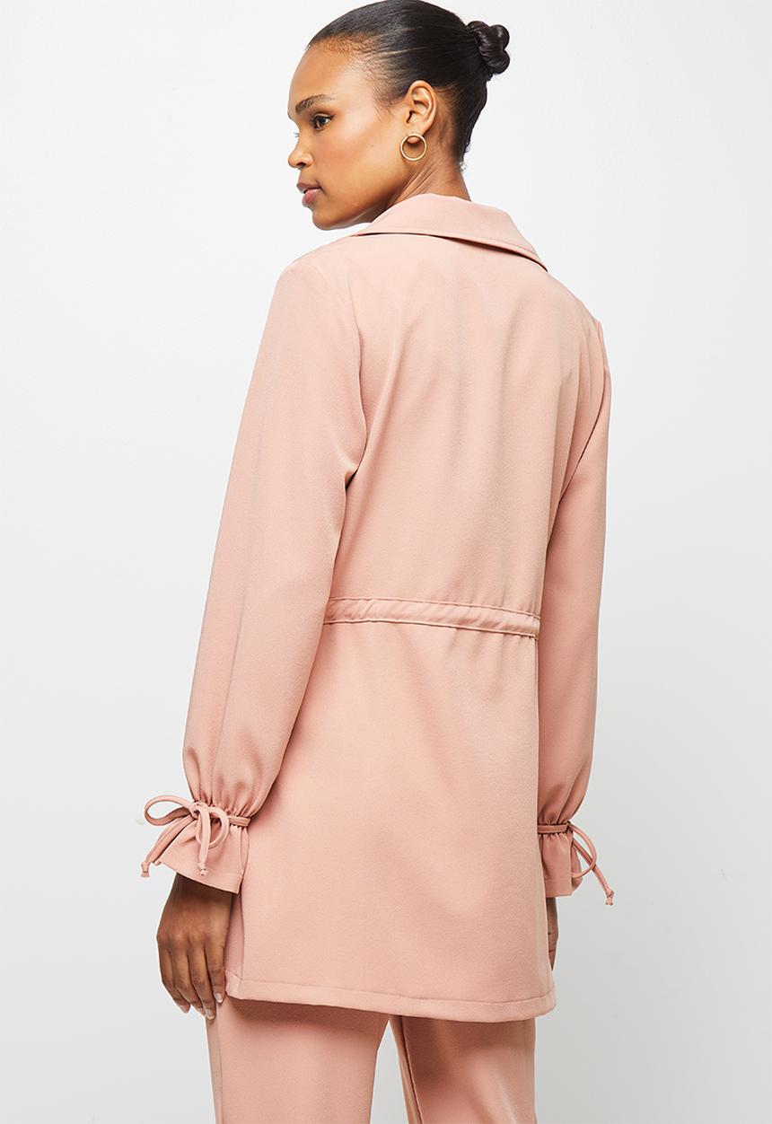 edit - Utility belted jacket - rose