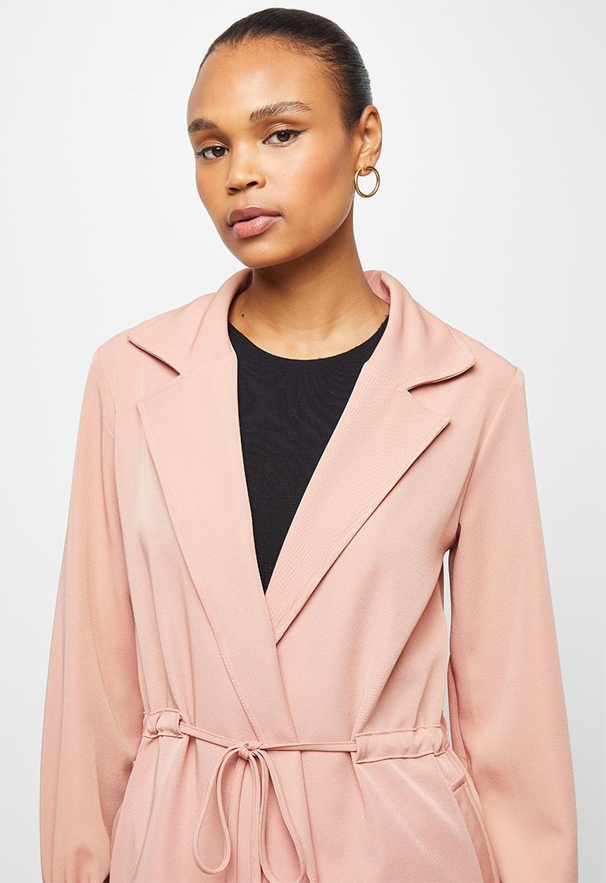 edit - Utility belted jacket - rose