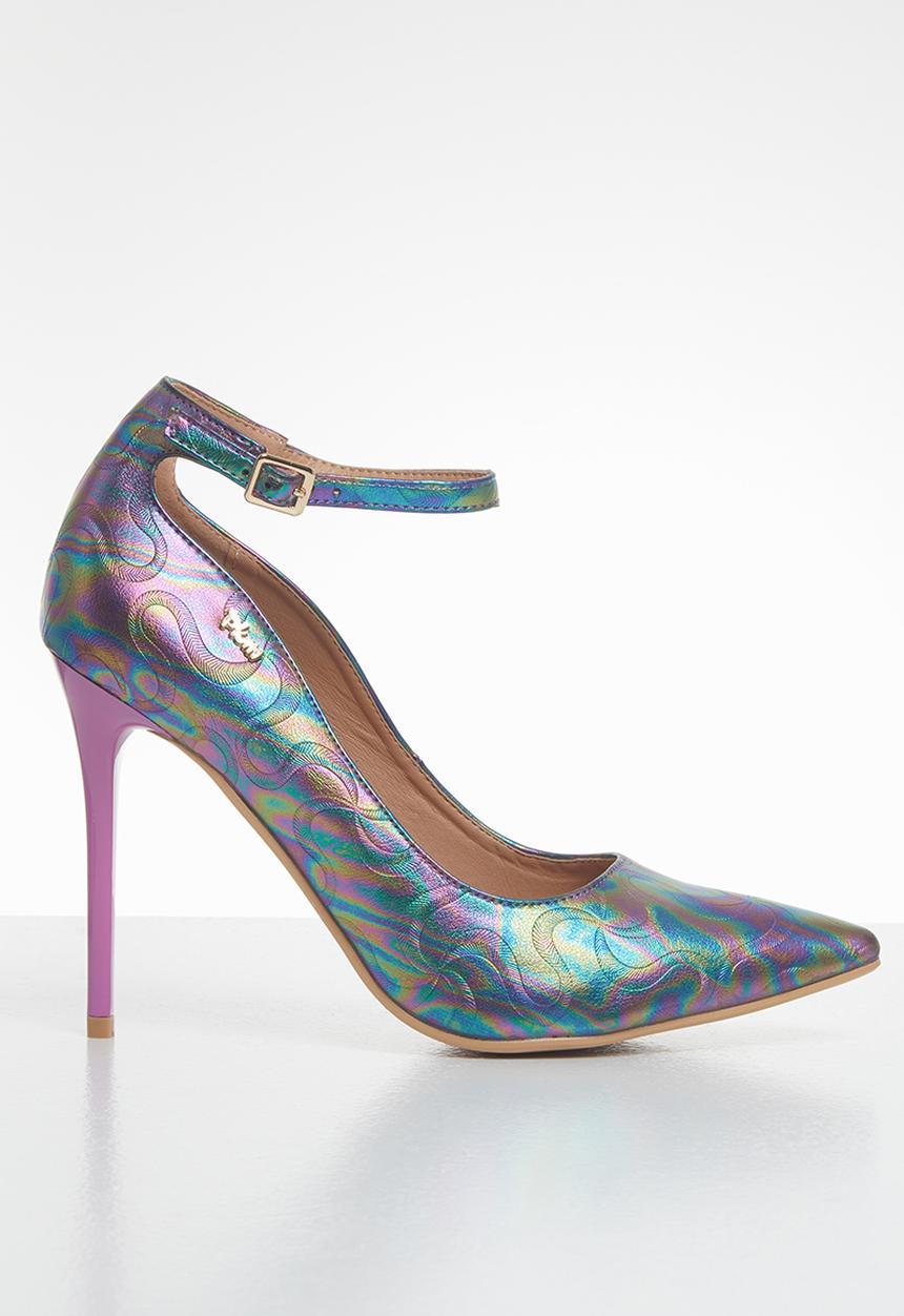 Plum - Mermaid ankle strap court - multi