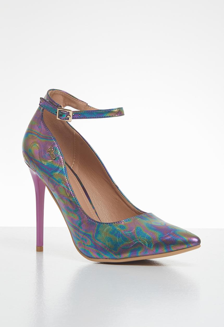Plum - Mermaid ankle strap court - multi