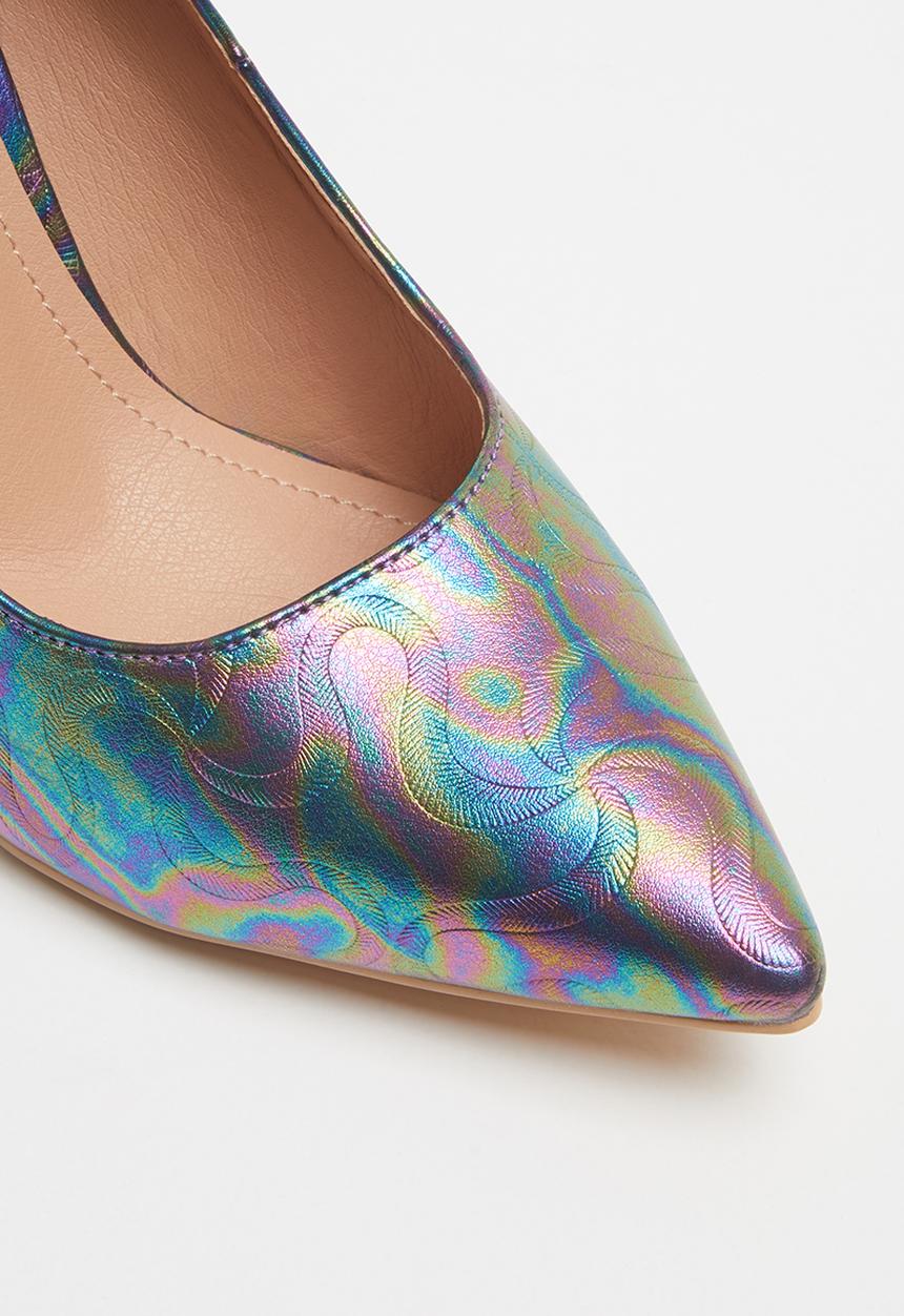 Plum - Mermaid ankle strap court - multi