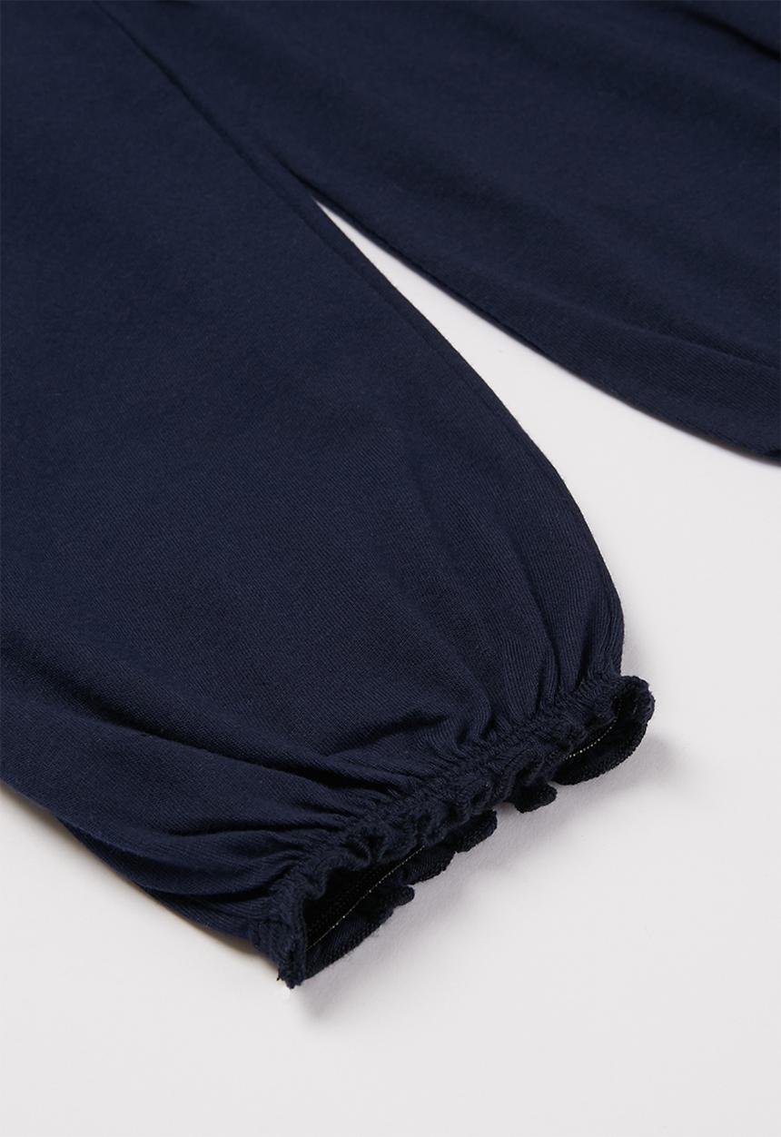 Pop Candy - Younger girls easy jersey pants - navy