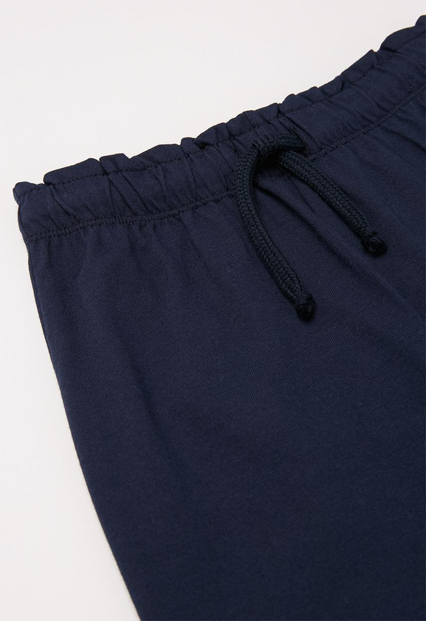 Pop Candy - Younger girls easy jersey pants - navy