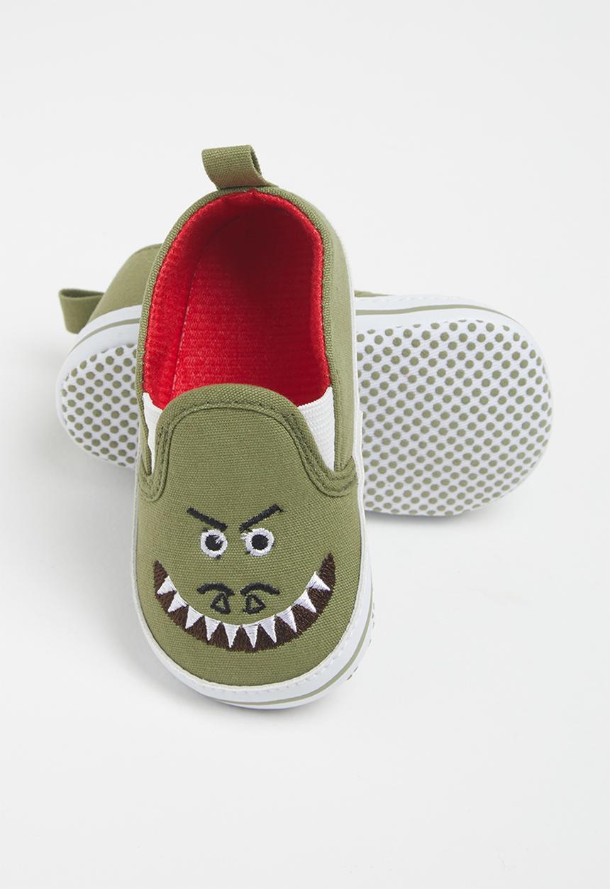 Pop Candy - Boys monster slip on - olive