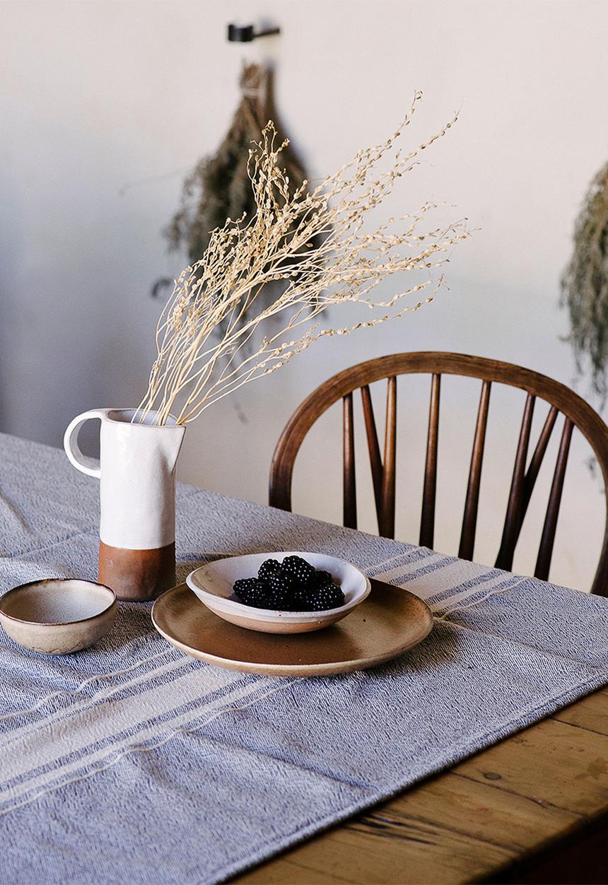 Barrydale Hand Weavers - Contemporary table cloth - indigo