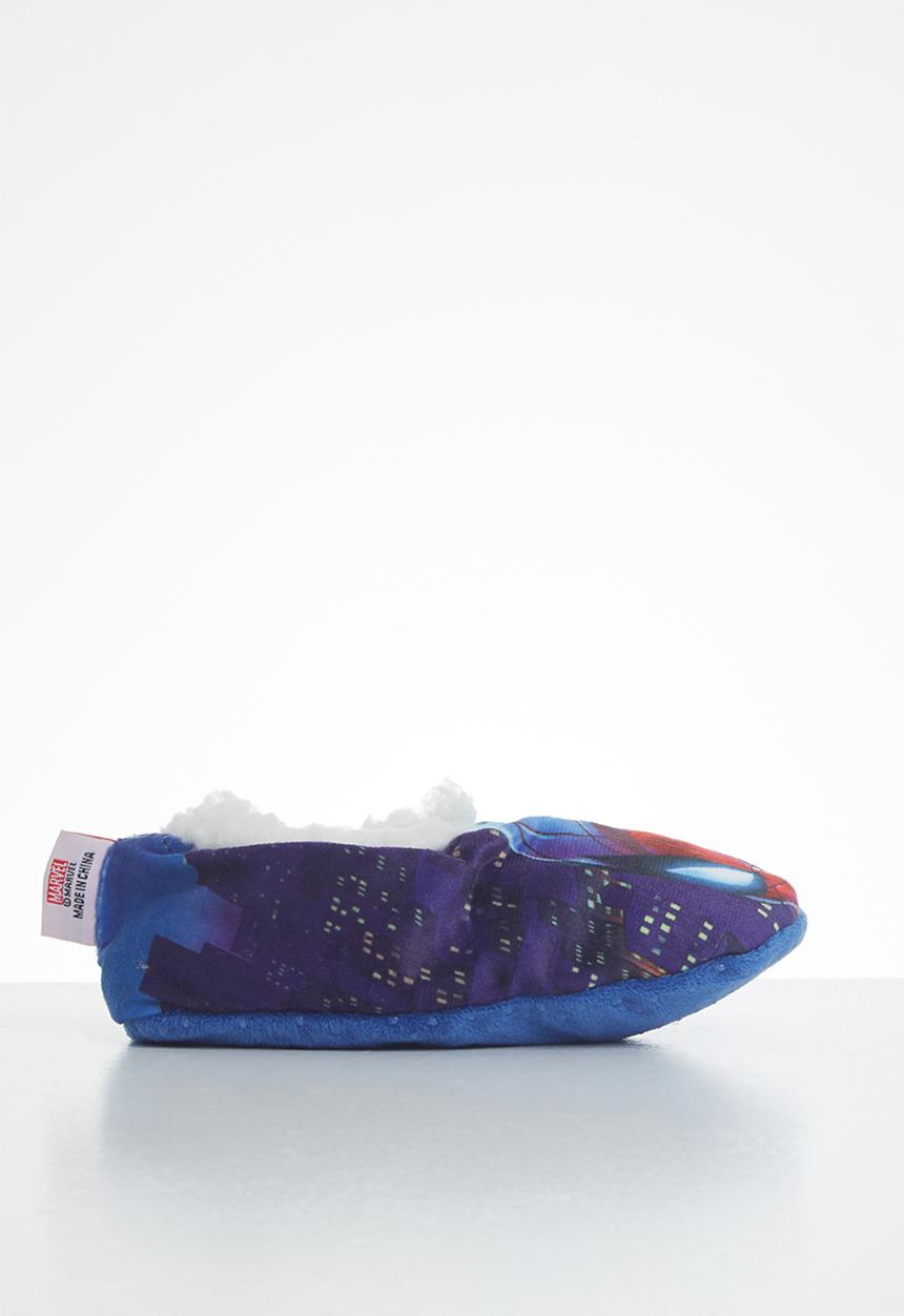 Character Group - Spiderman sherpa slipper - blue