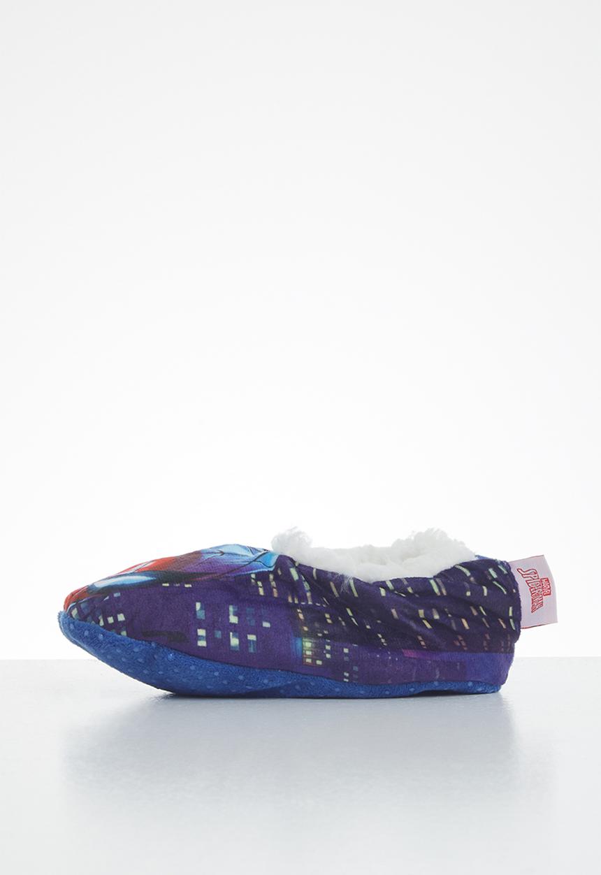 Character Group - Spiderman sherpa slipper - blue
