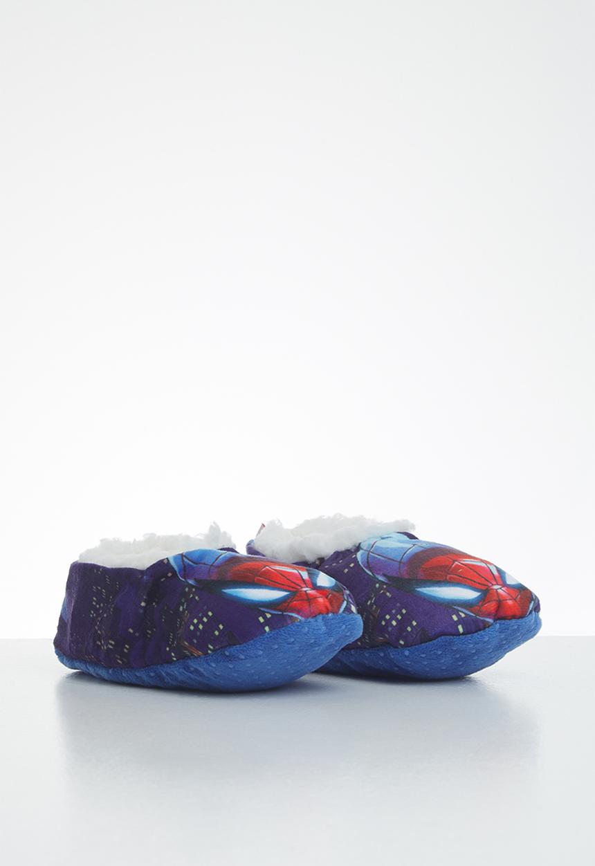 Character Group - Spiderman sherpa slipper - blue