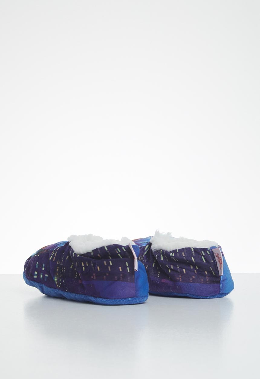 Character Group - Spiderman sherpa slipper - blue