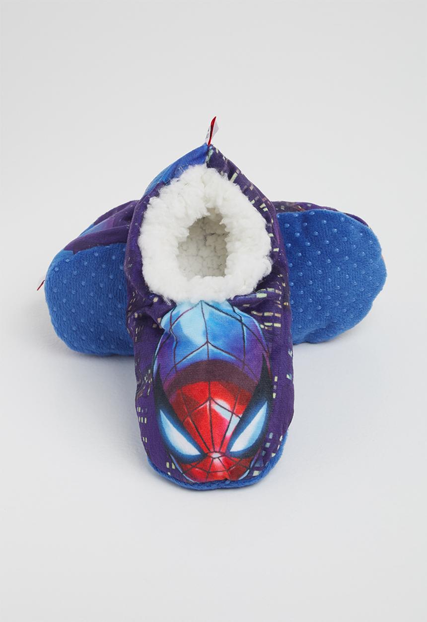 Character Group - Spiderman sherpa slipper - blue