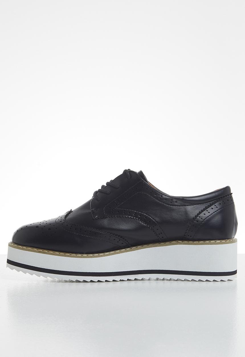 Madison® - Faith flatform brogue - black