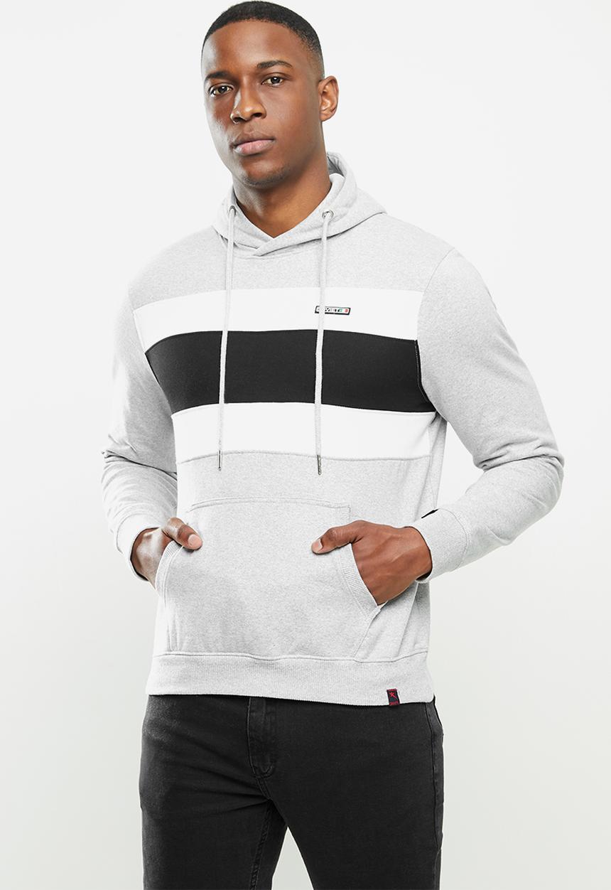 SOVIET - Noble pull over hooded sweat top - grey