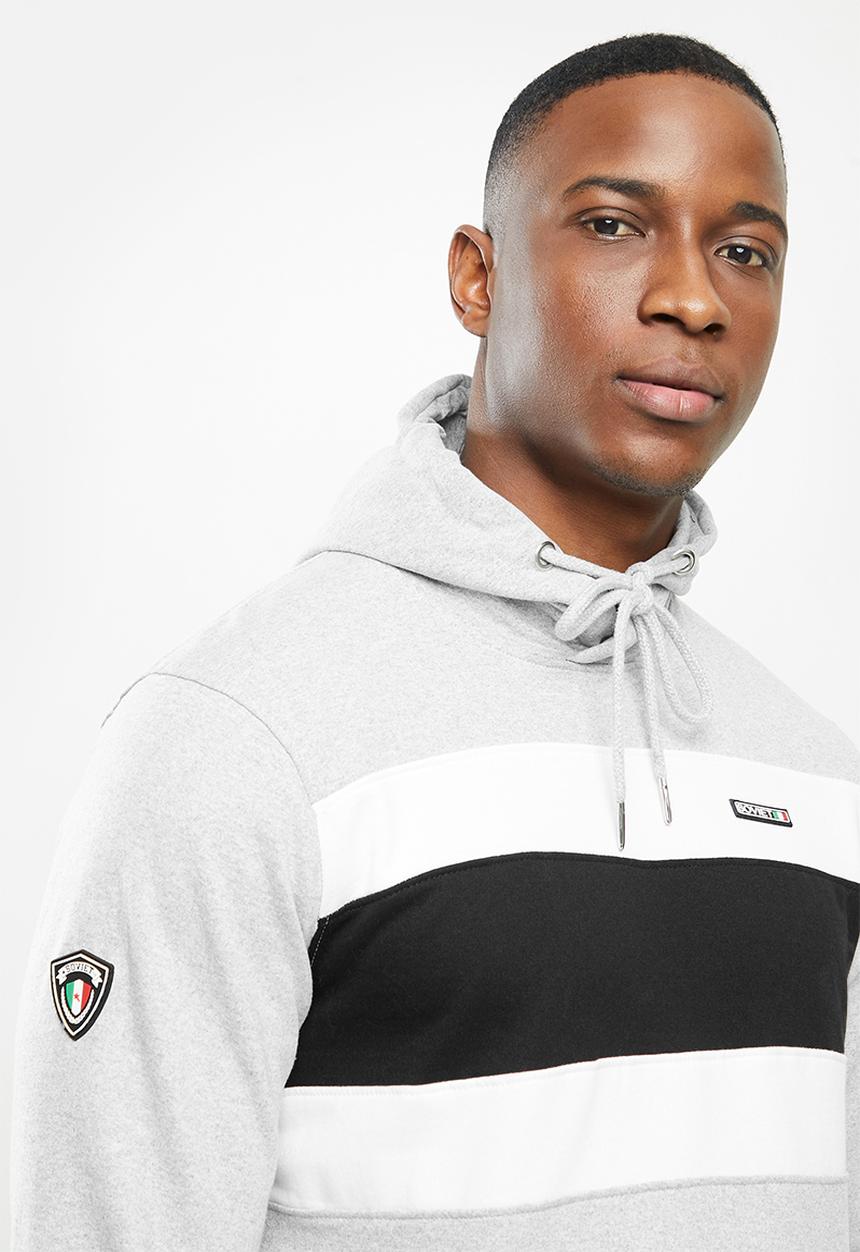 SOVIET - Noble pull over hooded sweat top - grey