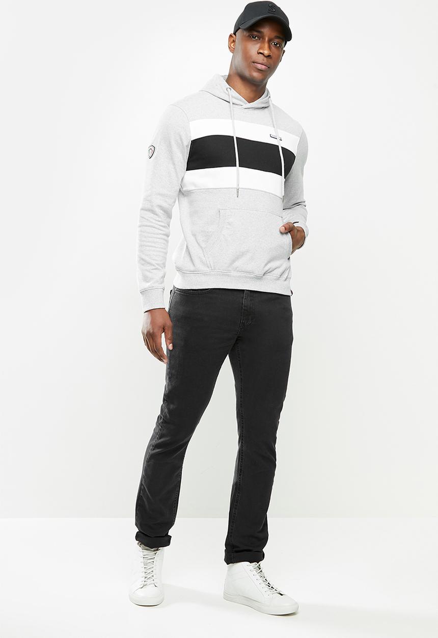 SOVIET - Noble pull over hooded sweat top - grey
