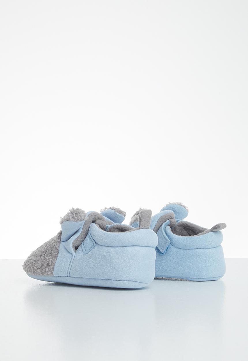 Pop Candy - Boys bear slipper - blue