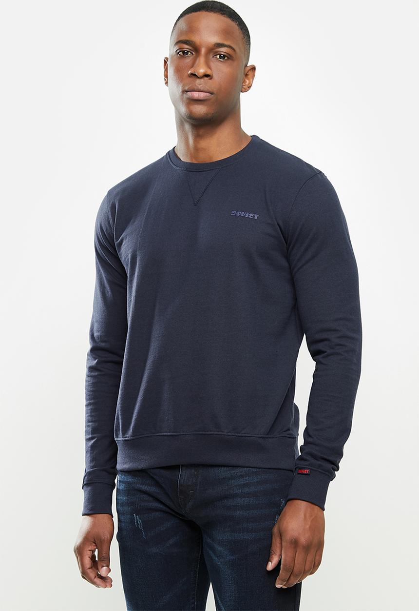 SOVIET - Carlos crew neck sweat top - navy