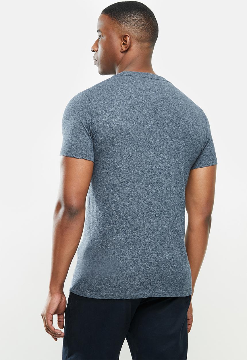 Superdry. - Ol vintage embroidery crew tee - navy