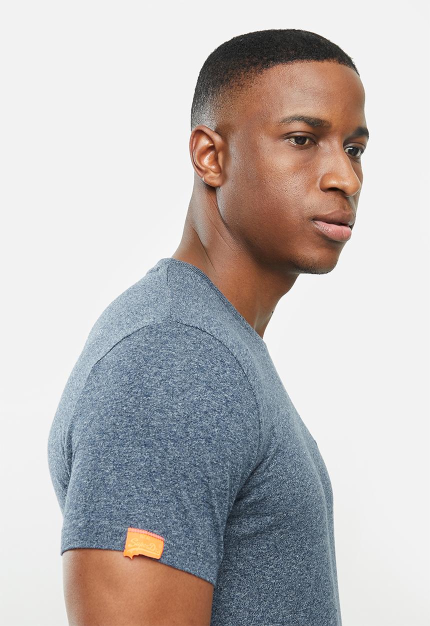 Superdry. - Ol vintage embroidery crew tee - navy