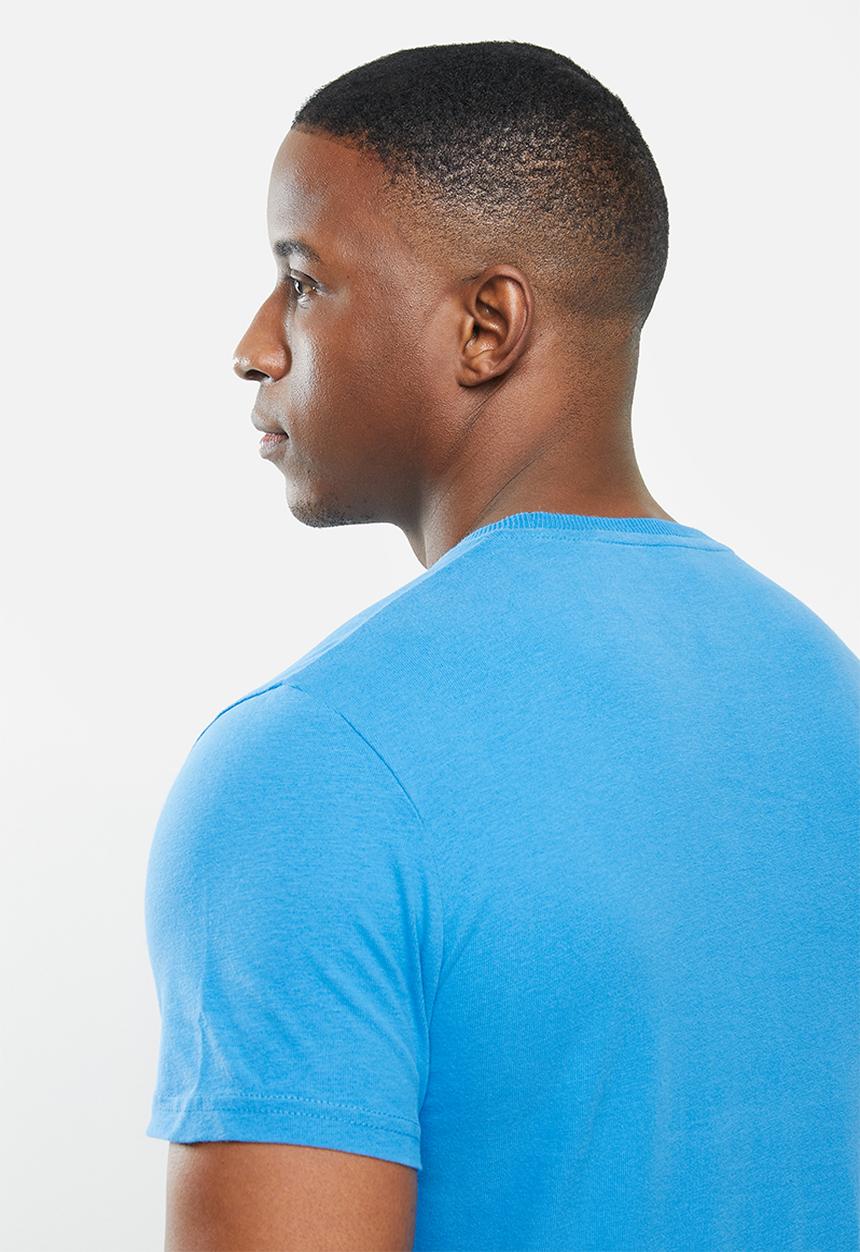 Superdry. - Vl outline pop tee - blue 